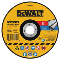 DEWALT DWA8053 6 x .045 x 7/8 T1 Cutting