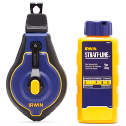 IRWIN Tools STRAIT-LINE Chalk Line  Speedline Pro Reel  Blue  100 ft. IWHT48443BC