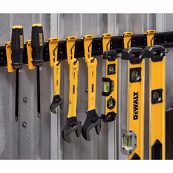 DEWALT Tool Organizer for Hand Tools  8 Pieces  for Wrenches  Levels and Screwdrivers  DEWALT Workshop Storage System Compatible (DWST82816)