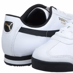PUMA Men's ROMA BASIC Sneaker  white-black  6