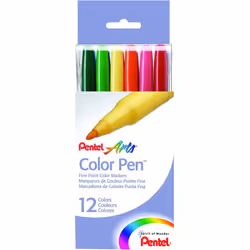 Pentel Arts Colour Pen (Pack of 12)