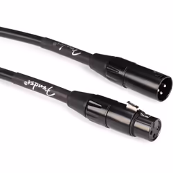 Fender Professional Series Microphone Cable, Guitar Cable, Guitar Accessories, XLR, Black, 15ft