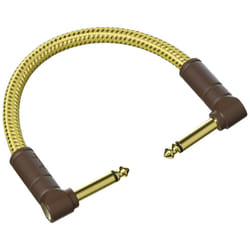 Fender Deluxe Series Instrument cable  AngleAngle  Tweed  6in  Bowl of 20