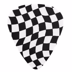 Fender Celluloid Guitar Picks  Guitar Accessories  351 Shape  Checkerboard  Medium  8-pack
