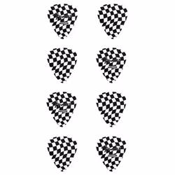 Fender Celluloid Guitar Picks  Guitar Accessories  351 Shape  Checkerboard  Medium  8-pack