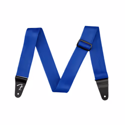 Fender Polypropylene Guitar Strap Guitar Accessories Leather Ends Blue