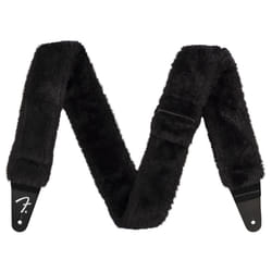 Fender Poodle Plush  Black Guitar Strap (0990642010)