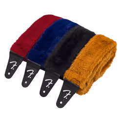 Fender Poodle Plush  Guitar Accessories  Rust Guitar Strap