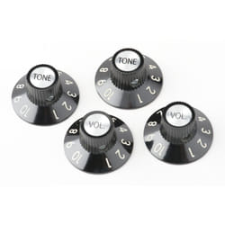 Fender 72 Telecaster Custom Knobs - Black  Set of 4