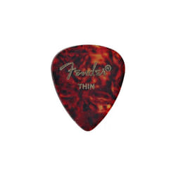 Fender Classic Celluloid Guitar Picks 351 Shape  Tortoise Shell  Thin  12-Pack