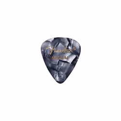 Fender Premium Celluloid Guitar Picks 351 Shape Black Moto Medium 12-Pack