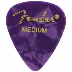 Fender Premium Celluloid Guitar Picks 351 Shape Purple Moto Medium 12-Pack