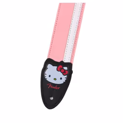 Fender Hello Kitty Leather Strap  Adjustable Length from 34"""" to 59""""  Leather Ends  Pink