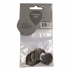 Fender Classic Celluloid Guitar Picks 551 Shape  Tortoise Shell  Medium  12-Pack