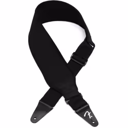 Fender Swell Neoprene Guitar Strap  Guitar Accessories  3in  Black