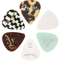 Fender Material Medley Guitar Picks 351 Shape  Multi-Color  Thin  6-Pack