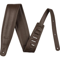 Fender Premium Leather Guitar Strap  Premium Leather Strap with Thick Padding  Adjustable sizing from 36""""-50.5""""  Brown