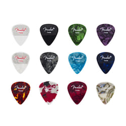 Fender Celluloid Guitar Picks  351 Dotted Shape  Thin  12-Pack