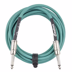 Fender Contour Instrument Cable  Guitar Cable  Guitar Accessories  Straight/Straight  Sherwood Green  10 ft