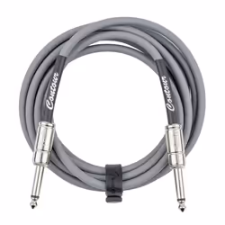 Fender Contour Instrument Cable  Guitar Cable  Guitar Accessories  Straight/Straight  Inca Silver  10 ft
