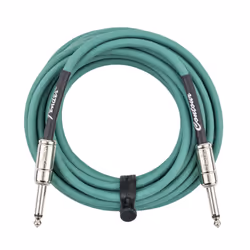 Fender Contour Instrument Cable  Guitar Cable  Guitar Accessories  Straight/Straight  Sherwood Green  18.6 ft