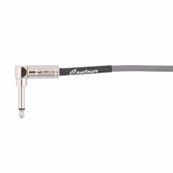 Fender Contour Coiled Instrument Cable  Guitar Accessories  Straight/Angle  Inca Silver  30 ft