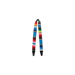 Serape Guitar Strap Blue Multi Colour