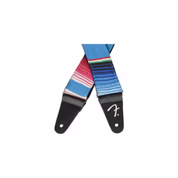 Serape Guitar Strap Blue Multi Colour