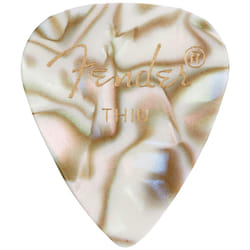 Fender Premium Celluloid Guitar Picks 351 Shape  Abalone  Thin  144-Pack