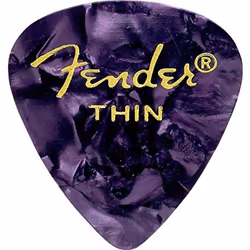 Fender Premium Celluloid Guitar Picks 351 Shape  Purple Moto  Thin  144-Pack