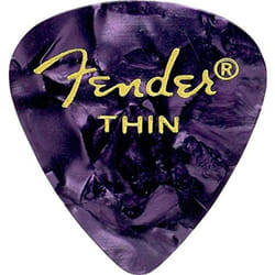 Fender Premium Celluloid Guitar Picks 351 Shape  Purple Moto  Thin  144-Pack