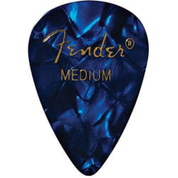 Fender Premium Celluloid Guitar Picks 351 Shape  Blue Moto  Medium  144-Pack