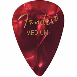 Fender Premium Celluloid Guitar Picks 351 Shape  Red Moto  Medium  144-Pack