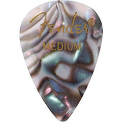 Fender Premium Celluloid Guitar Picks 351 Shape  Abalone  Medium  144-Pack