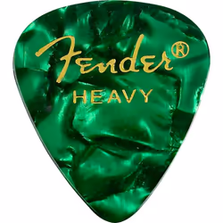 Fender Premium Celluloid Guitar Picks 351 Shape  Green Moto  Heavy  144-Pack