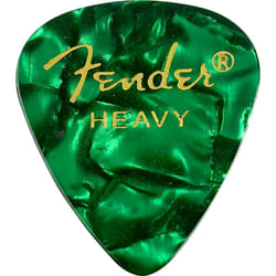 Fender Premium Celluloid Guitar Picks 351 Shape  Green Moto  Heavy  144-Pack