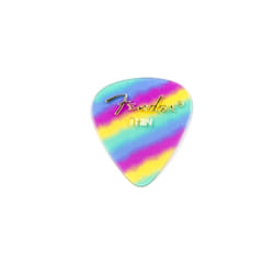 Fender Graphic Guitar Picks 351 Shape  Stocking Stuffers  Guitar Accessories  Rainbow  Thin  12-Pack