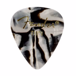 Fender Graphic Guitar Picks 351 Shape Zebra Thin 12-Pack