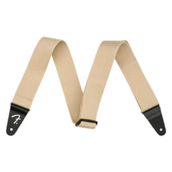 Fender SuperSoft Series Guitar Strap  Adjustable from 34"""" to 58""""  Leather Ends  Sand