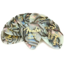 Fender Premium Celluloid Guitar Picks 351 Shape  Abalone  Extra Heavy  12-Pack