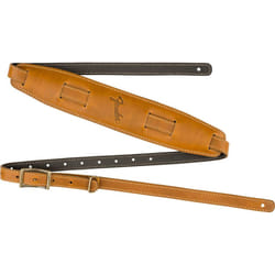Fender Mustang Saddle Guitar Strap  2.25in  Butterscotch  Long
