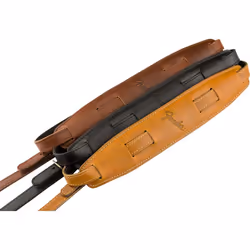 Fender Mustang Saddle Guitar Strap  2.25in  Butterscotch  Long