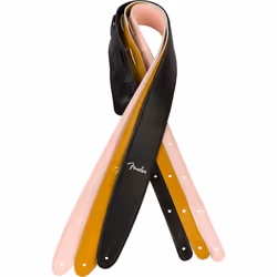 Fender Vegan Leather Guitar Strap  Guitar Accessories  2.5in  Butterscotch