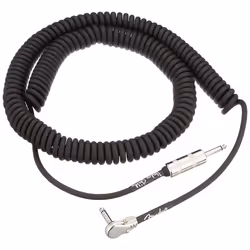 Fender Hendrix Voodoo Child Coiled Instrument Cable  Straight/Angle  Black  30ft