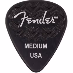 Fender Wavelength Guitar Picks 351 Shape Black Medium 6-Pack
