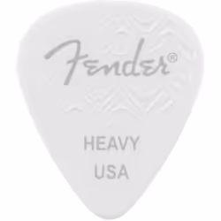Fender Wavelength Guitar Picks 351 Shape White Heavy 6-Pack