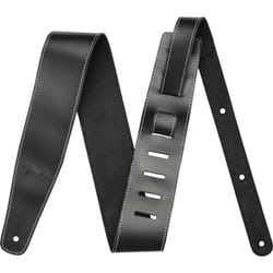 Fender Broken-In Leather Guitar Strap  Guitar Accessories  2.5in  Black