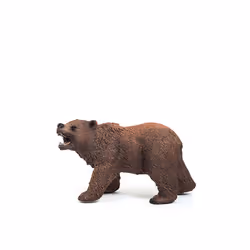 Schleich Wild Life Realistic Grizzly Bear Figurine - Hand-Painted and Detailed Animal Figure for Kids  Perfect Toy for Fun and Imaginative Adventures