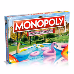 Monopoly Board Game - Palm Springs Edition: 2-6 Players Family Board Games for Kids and Adults  Board Games for Kids 8 and up ...