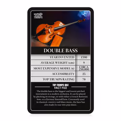 Top Trumps USA Musical Instruments Classics Card Game  Educational Car